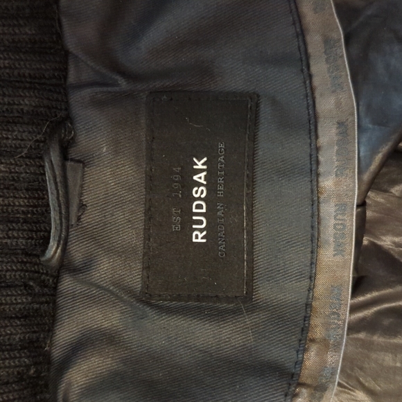 Rudsak Leather Sleeves Coat - Picture 12 of 16